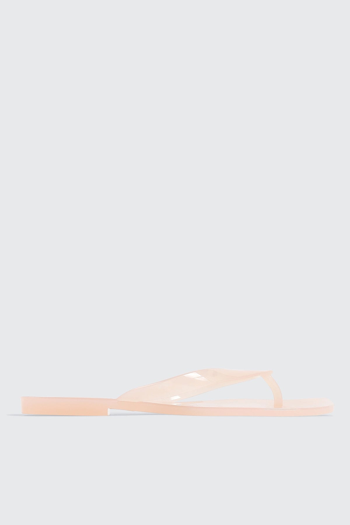 Square Toe Jelly Flip Flops