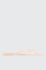 Square Toe Jelly Flip Flops