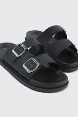 Double Band Slide Sandals