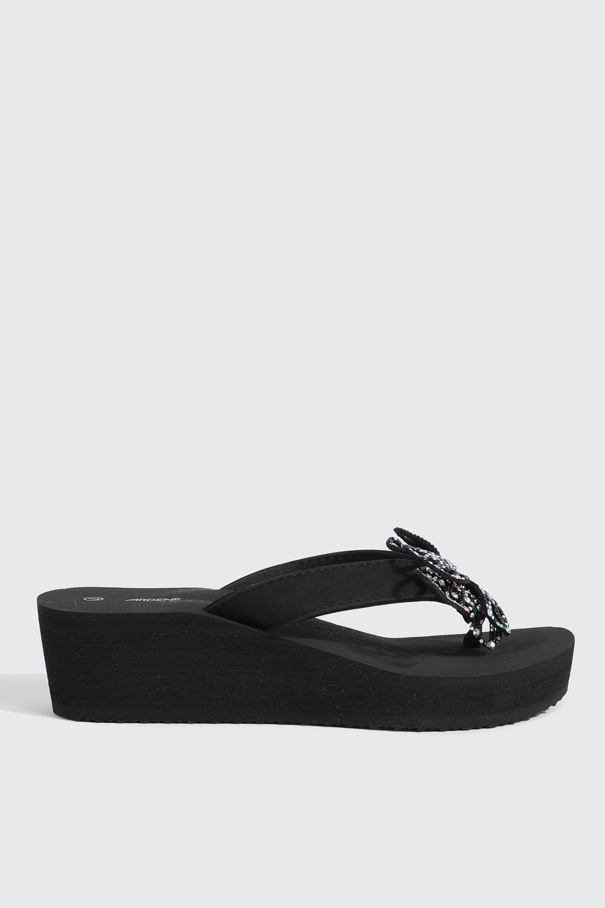 Butterfly Wedge Flip Flops