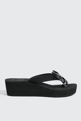 Butterfly Wedge Flip Flops