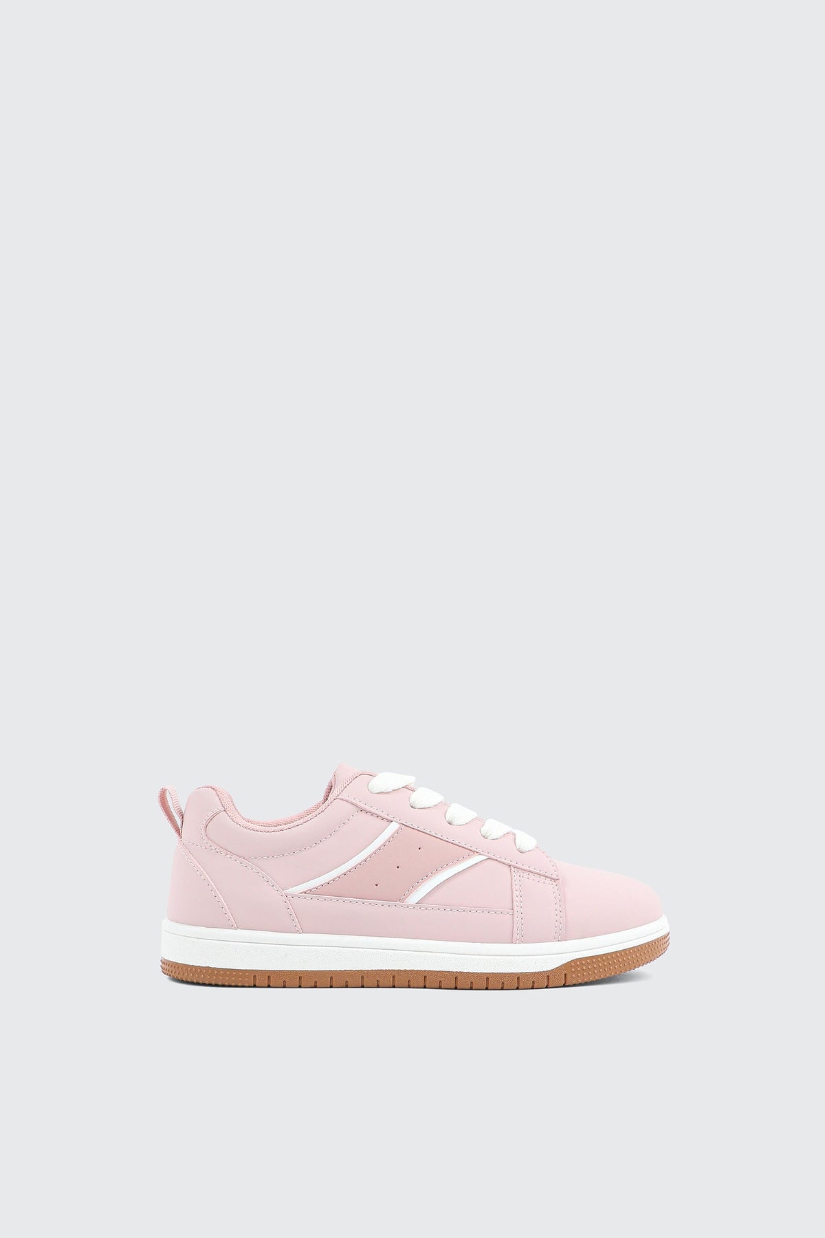 Faux Suede Lace Up Sneakers