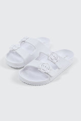 Two-Strap Slide Sandals