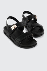 Lug Sole Double Strap Sandals