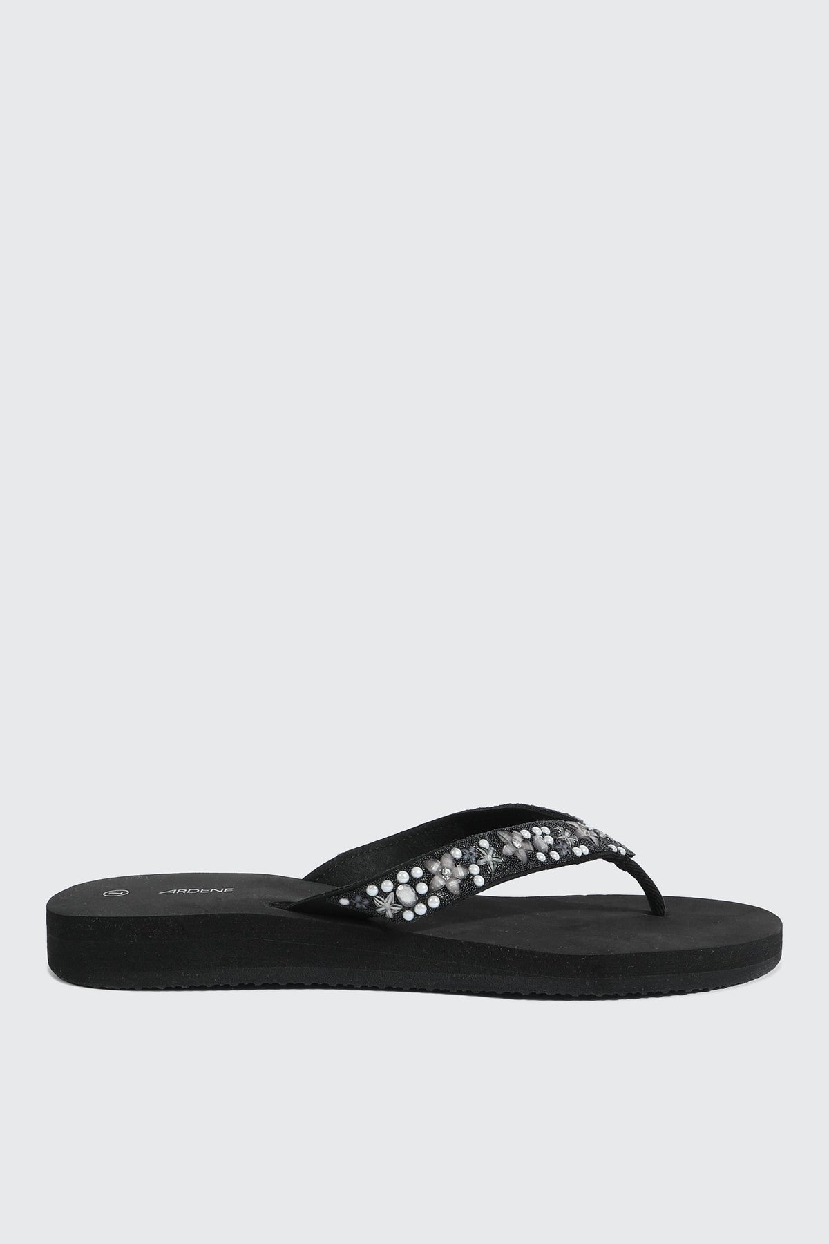 Jelly Flip-Flops with Beaded Strap