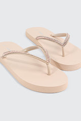 Rhinestone Straps Flip Flops
