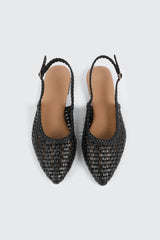 Pointed Toe Slingback Flats