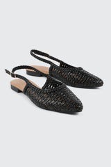 Pointed Toe Slingback Flats