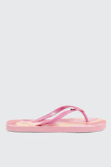 Printed Braided Flip Flops