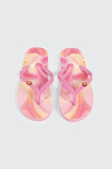 Printed Braided Flip Flops