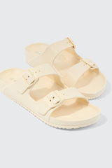Two-Strap Slide Sandals