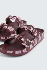 Two-Strap Slide Sandals