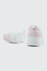 Thick Sole Court Sneakers with Charm