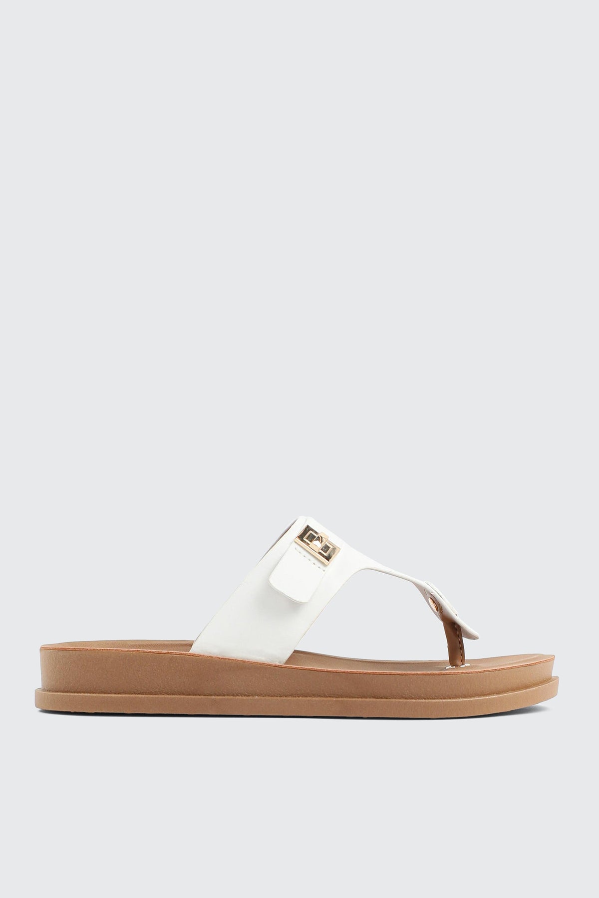 Round Toe T Strap Sandals