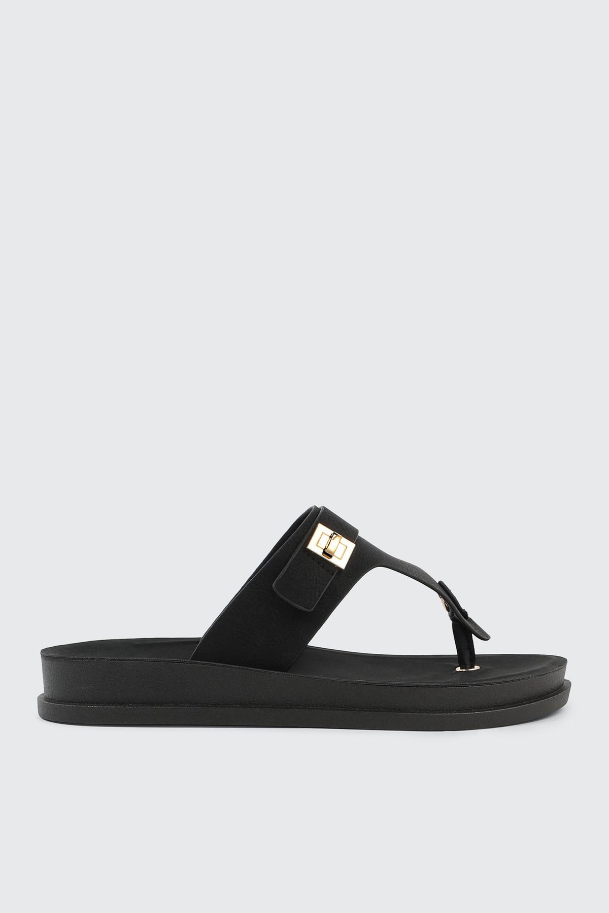 Round Toe T Strap Sandals