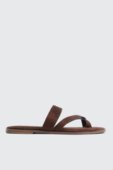 Square Toe Asymmetric Strap Sandals