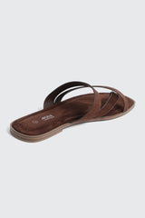 Square Toe Asymmetric Strap Sandals