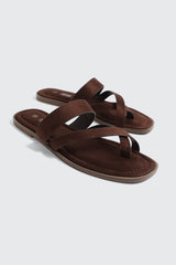 Square Toe Asymmetric Strap Sandals