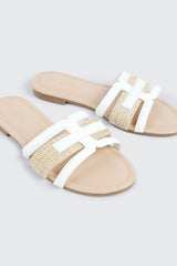 Round Toe Flat Sandals