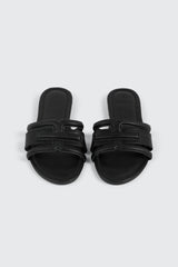 Round Toe Flat Sandals