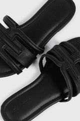 Round Toe Flat Sandals