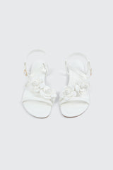3D Floral Flat Sandals