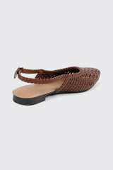 Pointed Toe Slingback Flats