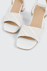 Square Toe Block Heel Sandals
