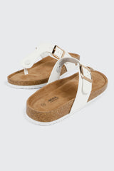 Cork T-Strap Sandals