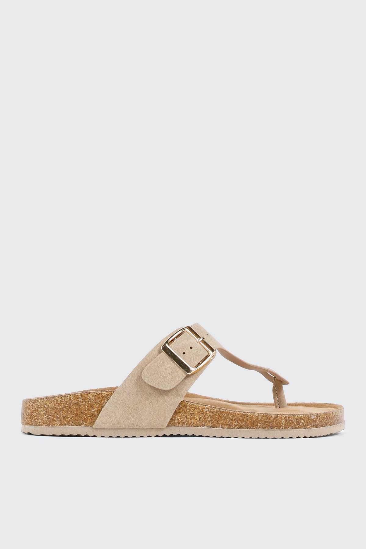 Cork T-Strap Sandals