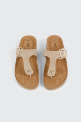 Cork T-Strap Sandals