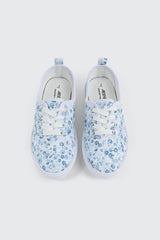 Floral Lace up Sneakers
