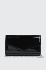 Patent Faux Leather Clutch