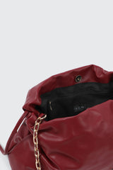 Faux Leather Shoulder Bag