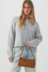 Faux Leather Shoulder Bag