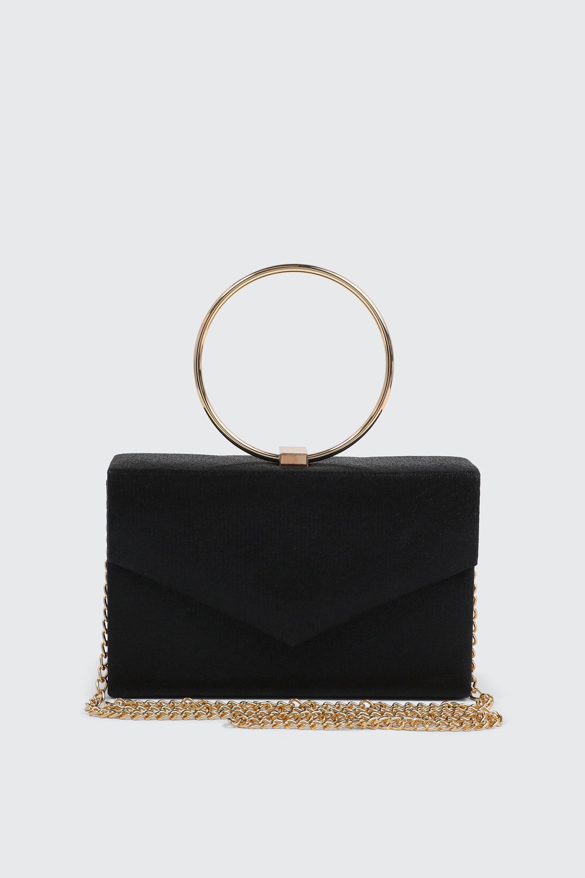 Ring Handle Evening Bag