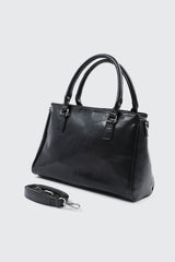 Crinkle Faux Leather Tote Bag