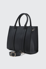 Faux leather Structured Handbag