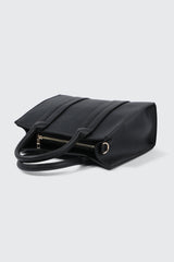 Faux leather Structured Handbag