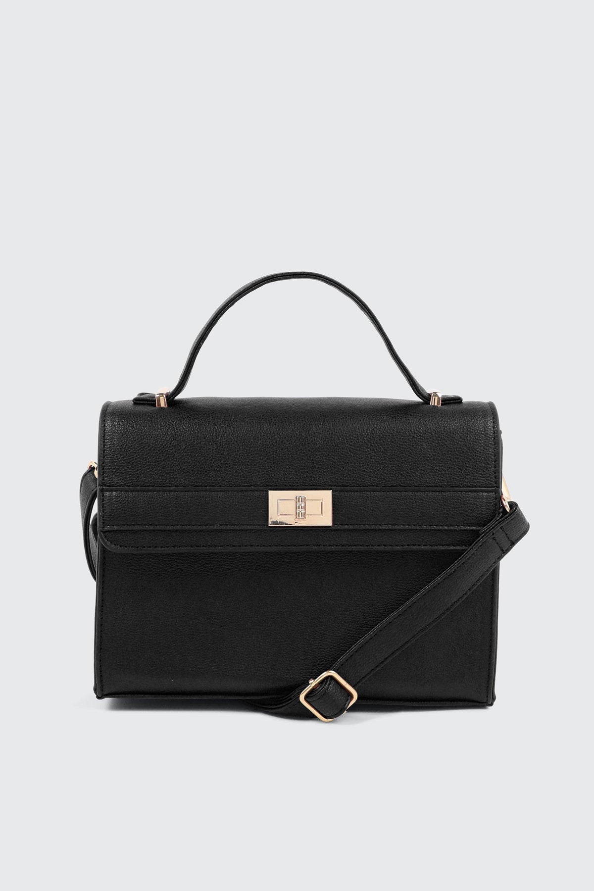 Faux leather Square Handbag