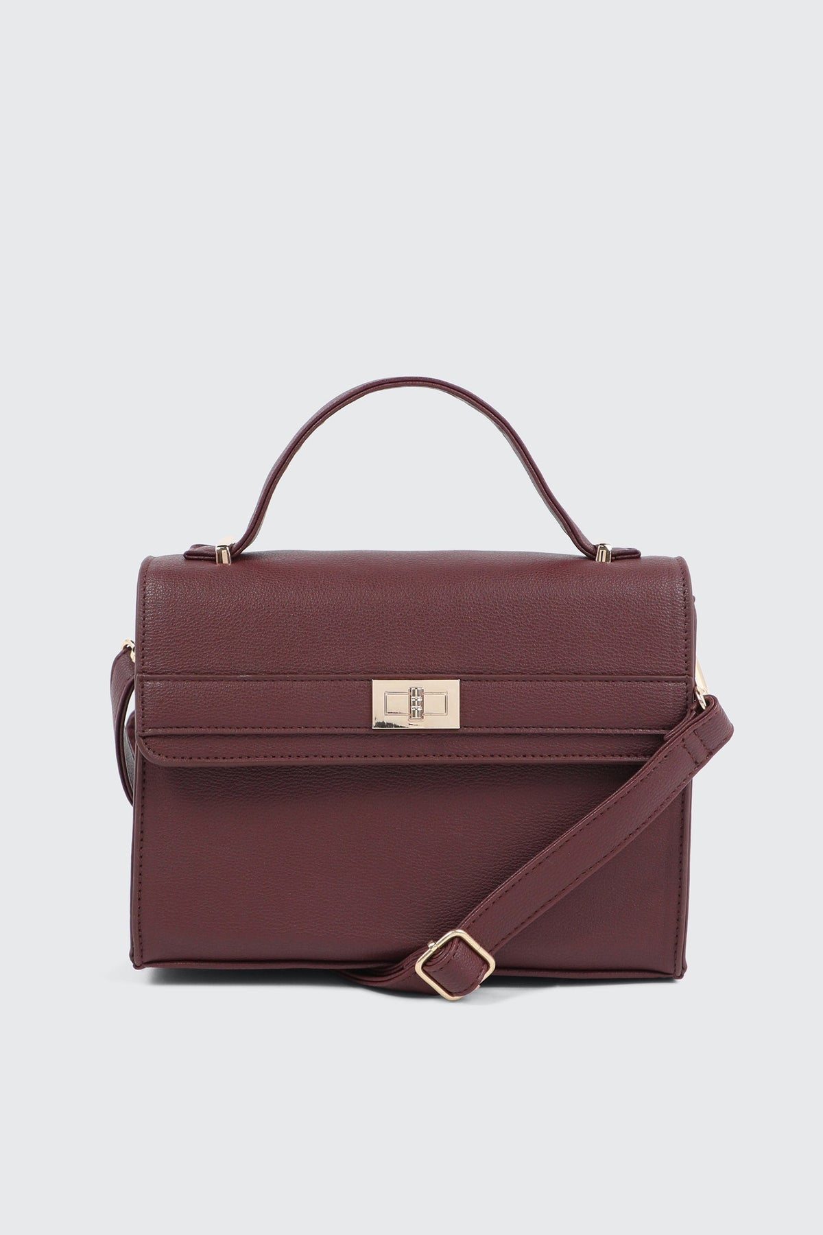 Faux leather Square Handbag