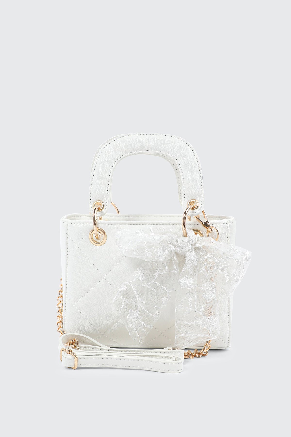 Small Tote Bag with Bow Detail