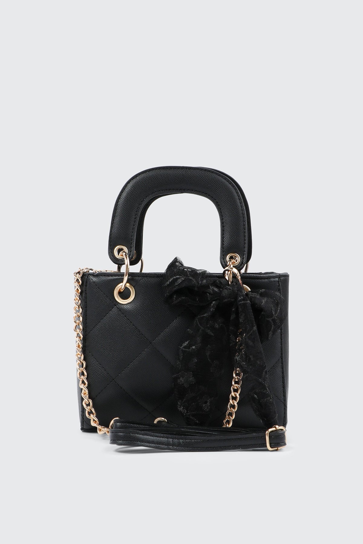 Small Tote Bag with Bow Detail