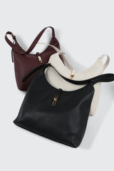 Large Faux Leather Tote Bag