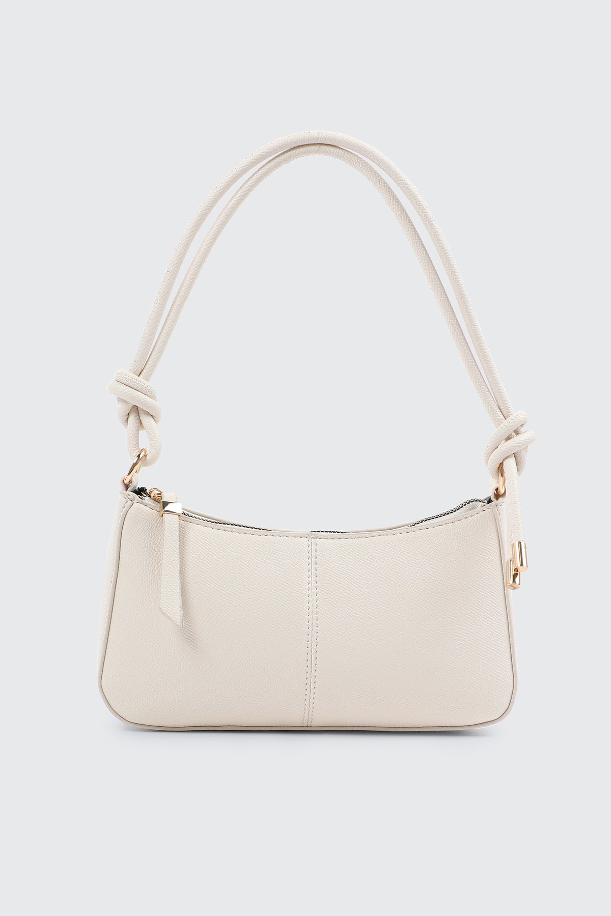 Knotted Handle Shoulder Bag with Crossbody Strap