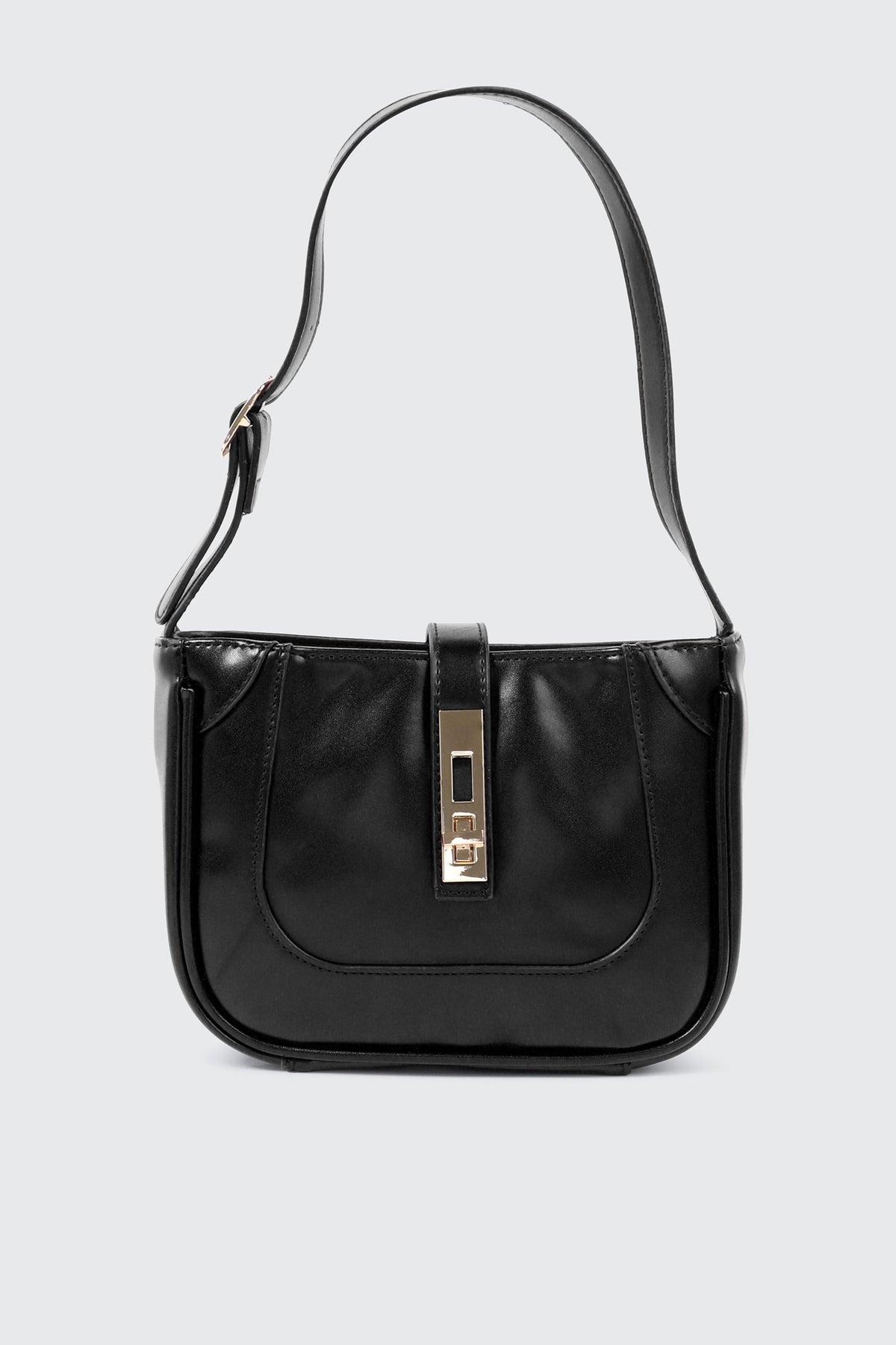 Turn Lock Shoulder Bag