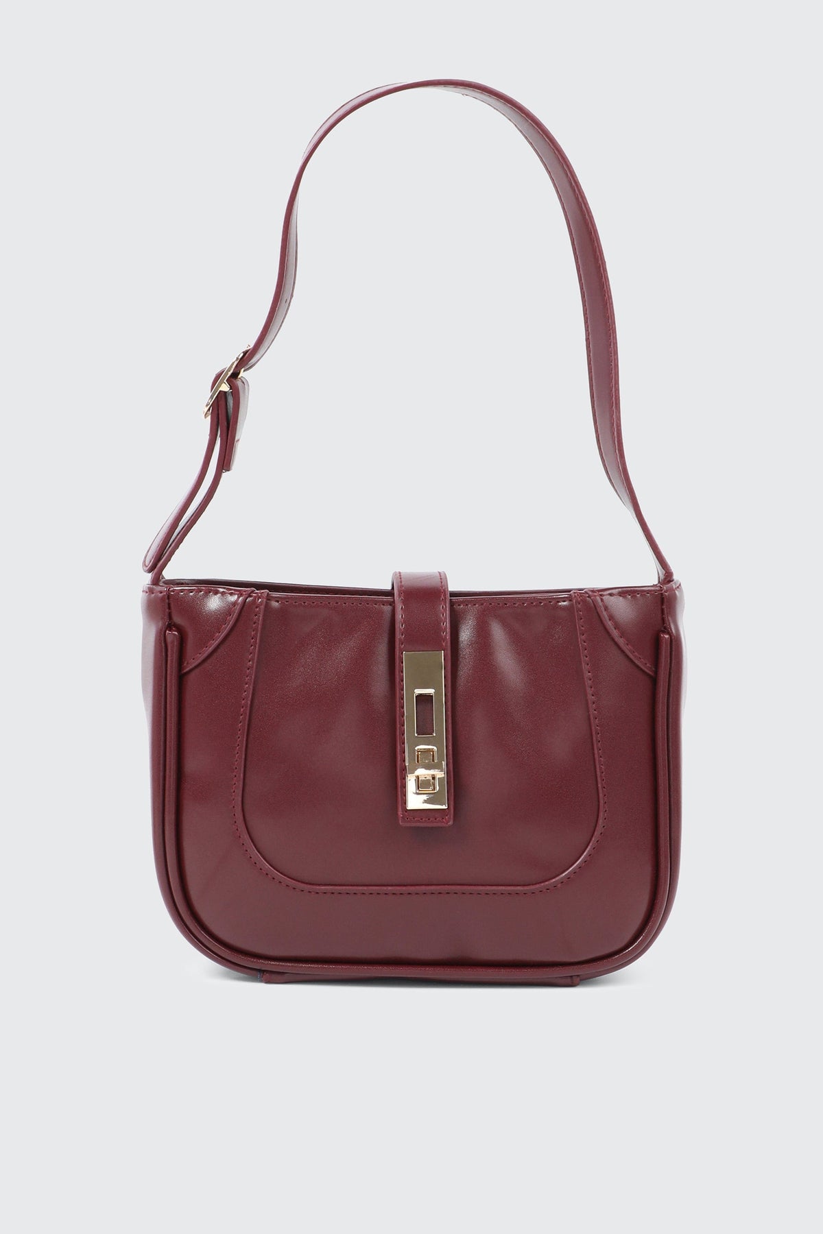 Turn Lock Shoulder Bag