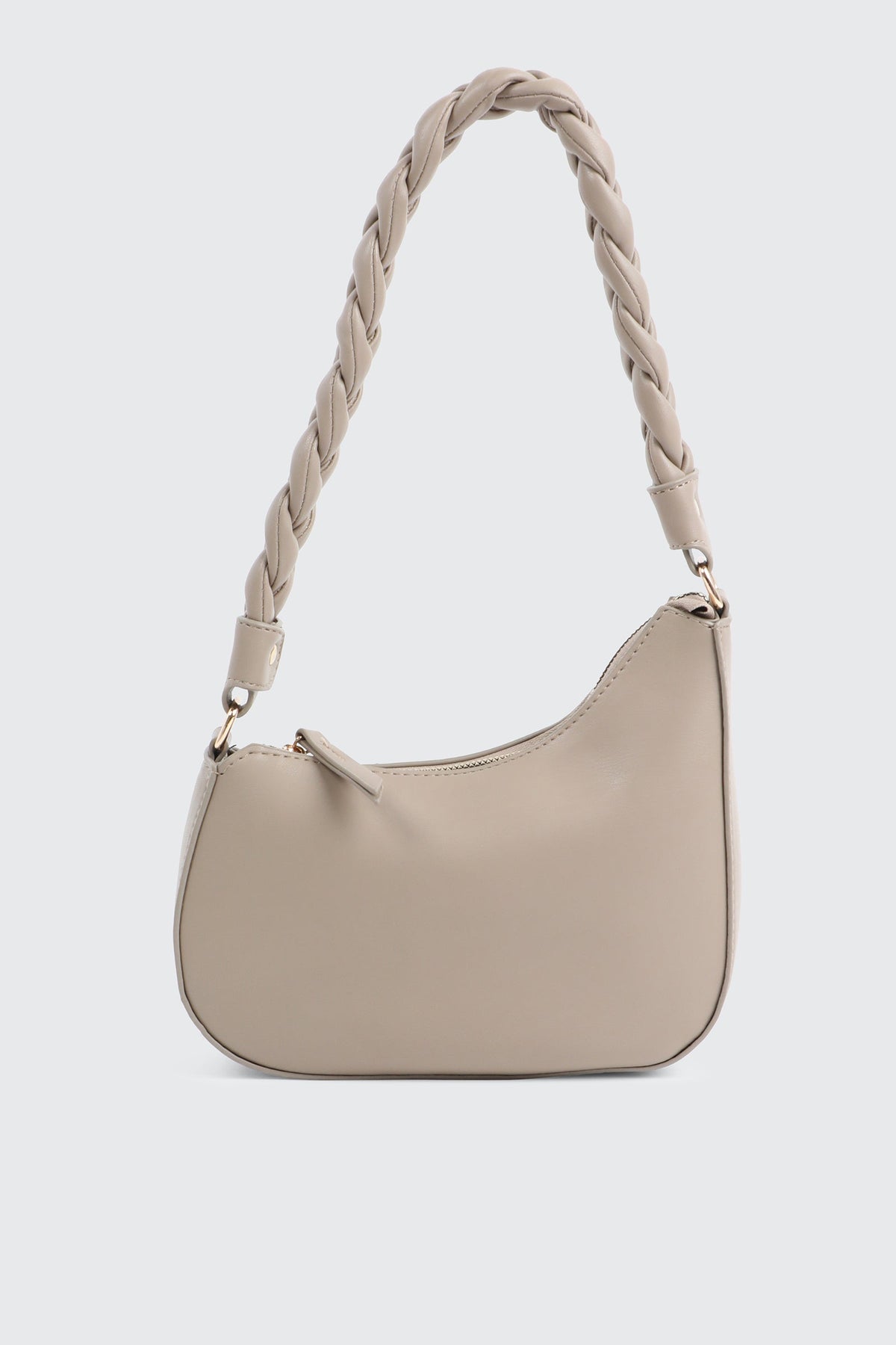 Braided Strap Baguette Bag