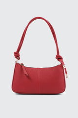 Knotted Handle Shoulder Bag with Crossbody Strap