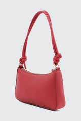 Knotted Handle Shoulder Bag with Crossbody Strap